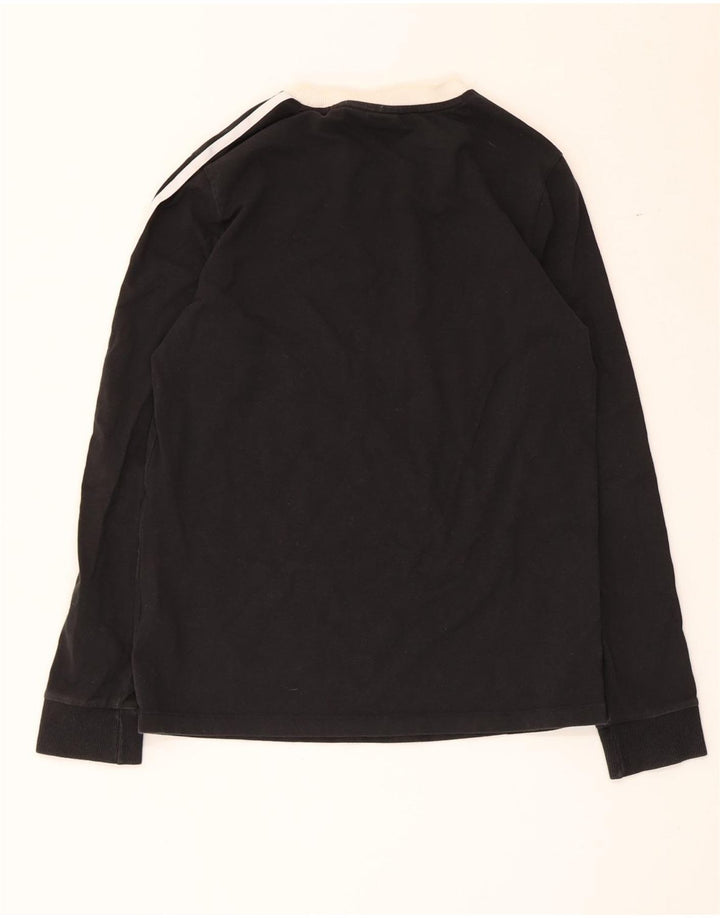 Top Adidas da donna a manica lunga UK 12 medio nero cotone