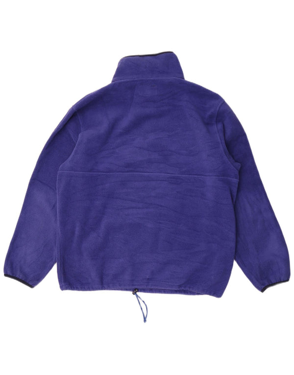 Maglione in pile da uomo con zip e collo Aesse XL blu poliestere