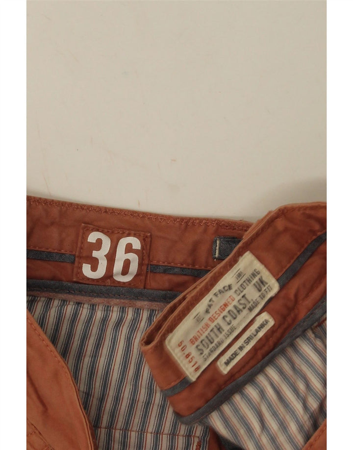 Pantaloncini chino da uomo Fat Face W36 Large in cotone arancione