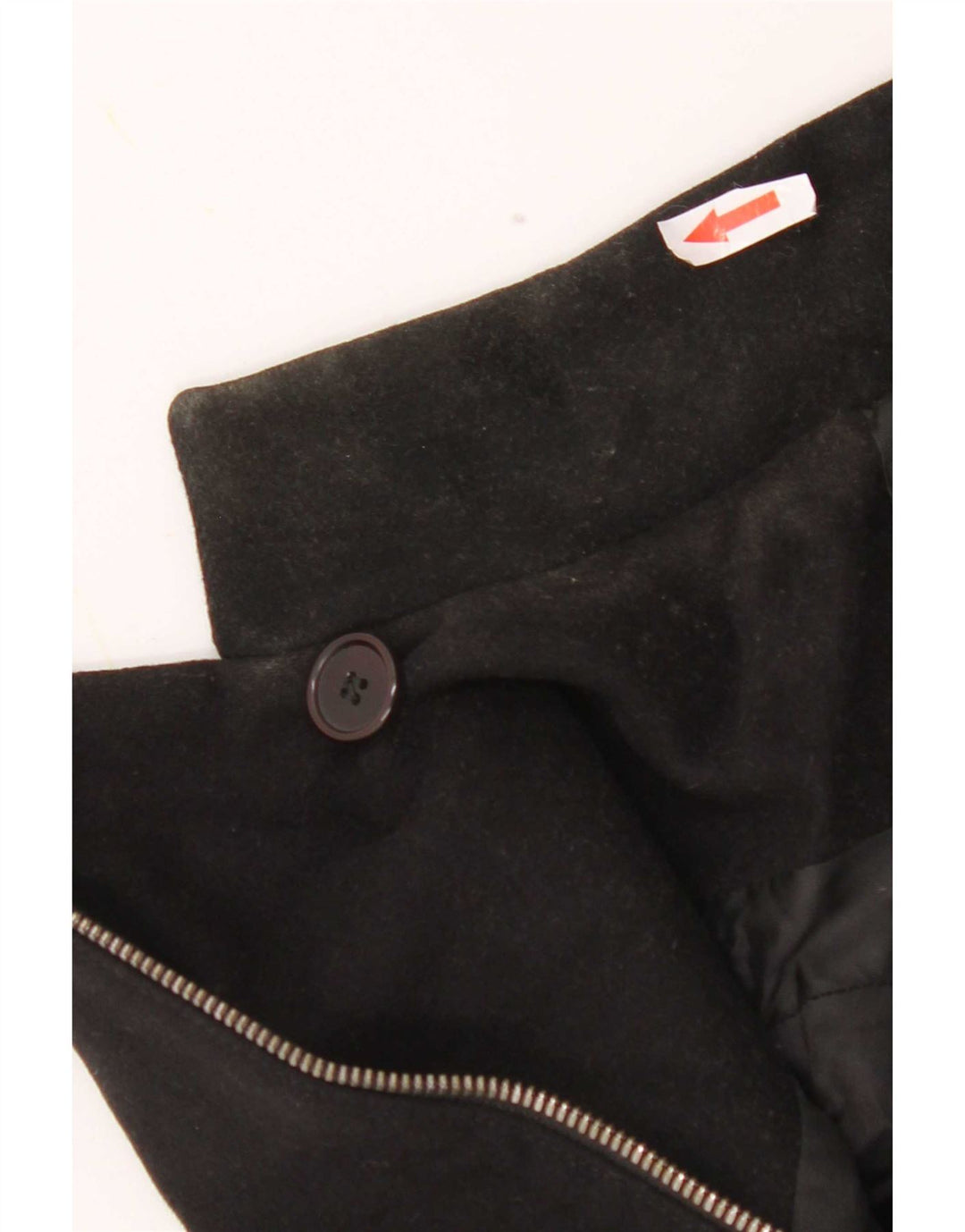 Giacca da motociclista da donna Reiss UK 10 Small Black Wool