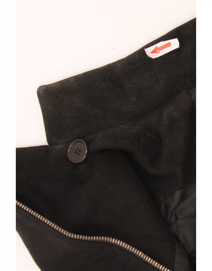 Giacca da motociclista da donna Reiss UK 10 Small Black Wool