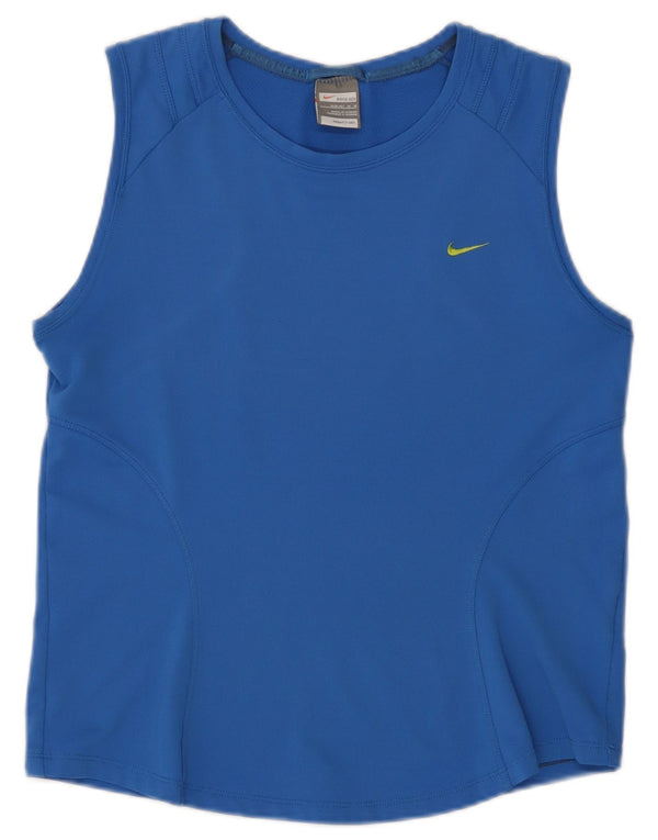 Canotta Nike da donna US 8/10 poliestere blu medio