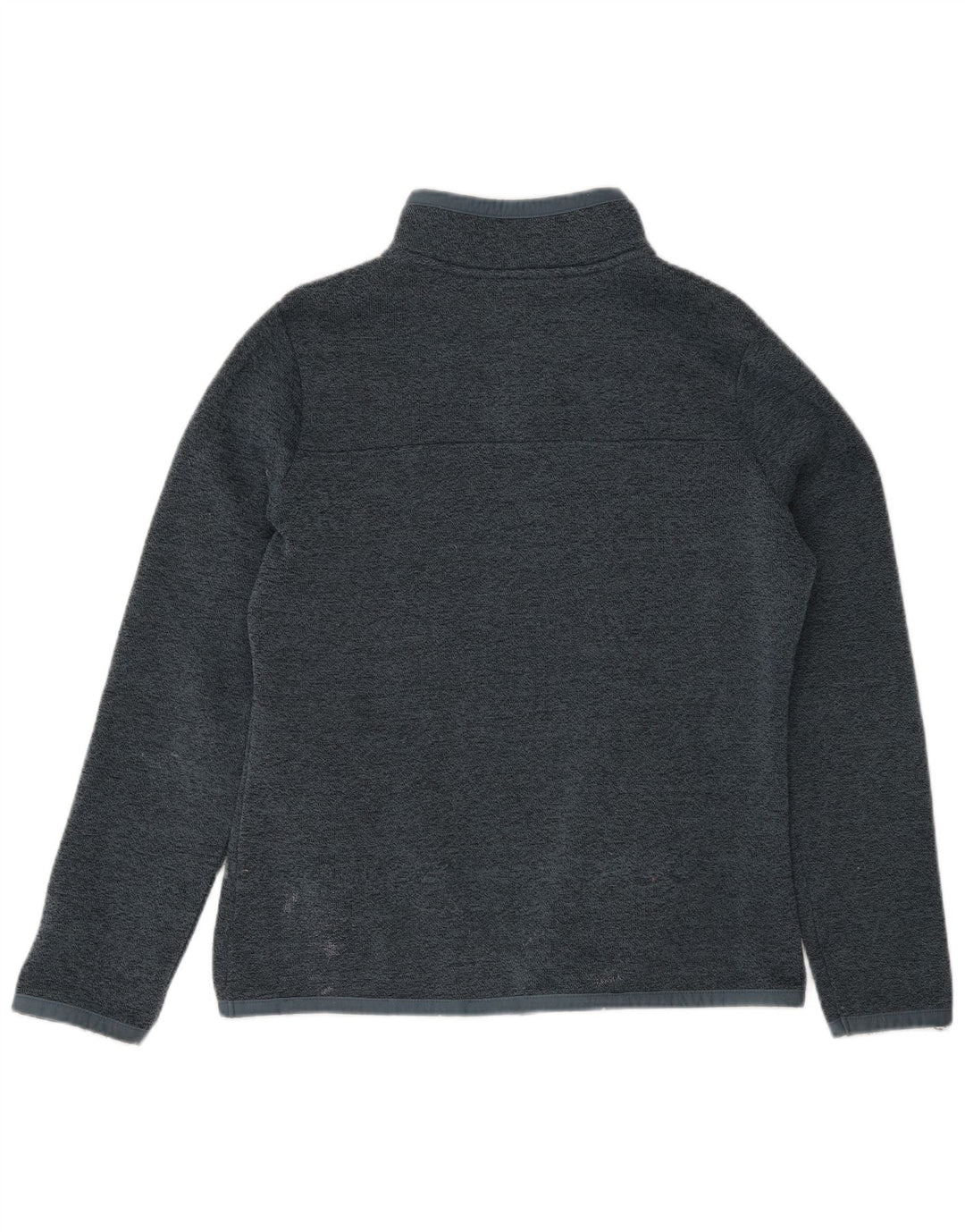 Felpa con collo con zip da donna Weird Fish UK 12 Poliestere grigio medio