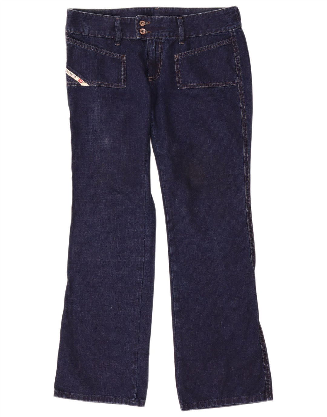Jeans bootcut da donna Diesel W31 L31 cotone blu navy