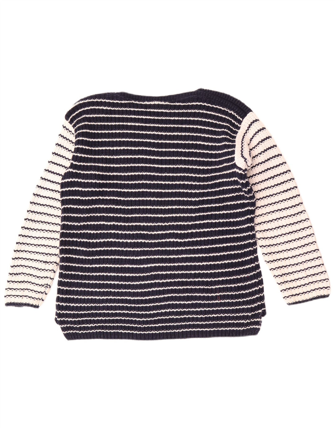 Maglione maglione con scollo a barca da donna Marks & Spencer UK 14 blu navy medio