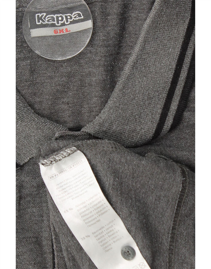 Polo da uomo KAPPA 6XL Poliestere grigio