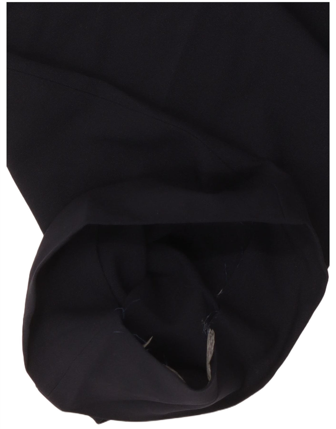 Pantaloni chino regolari da uomo Marks & Spencer W42 L30 poliestere blu navy