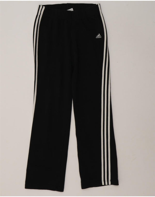 Pantaloni da tuta Adidas Clima 365 da donna UK 14 cotone medio nero
