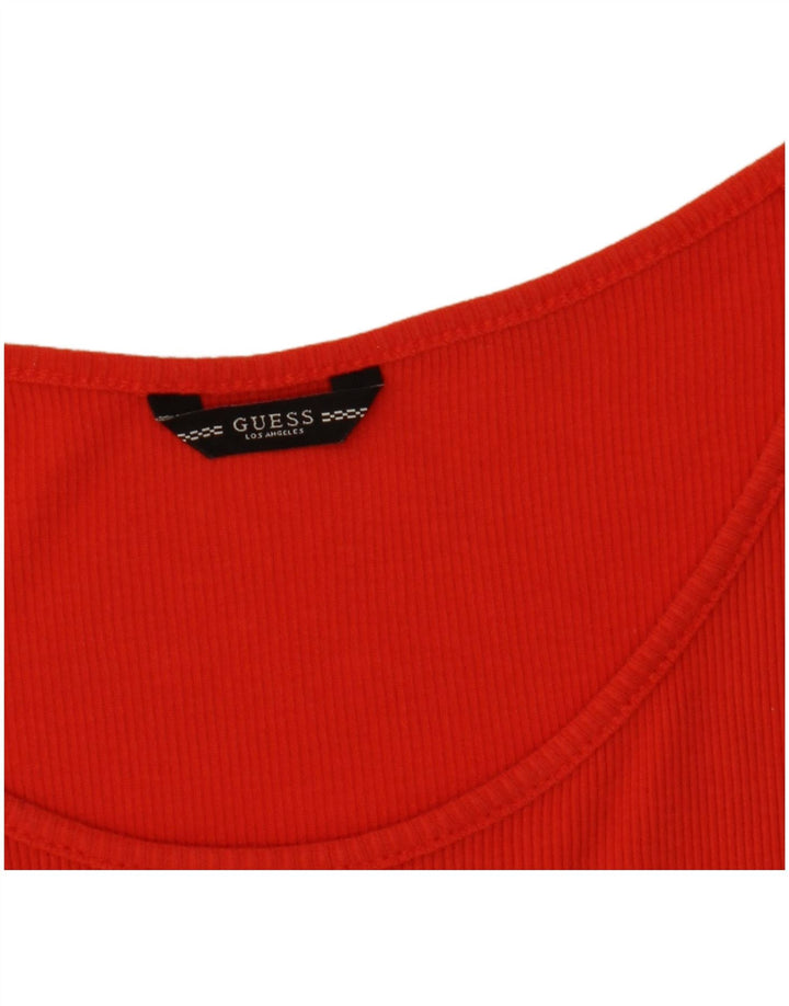 Canotta grafica da donna Guess UK 12 rossa media