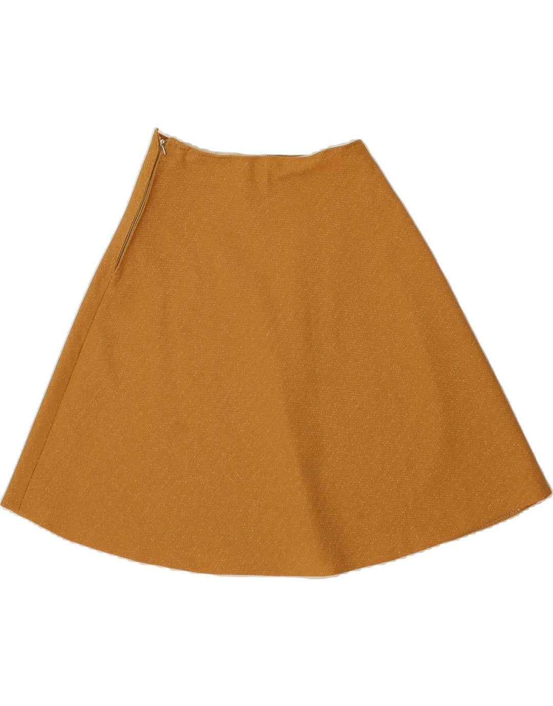 VINTAGE Womens A-Line Skirt W24 XS Yellow Vintage Vintage and Second-Hand Vintage from Messina Hembry 