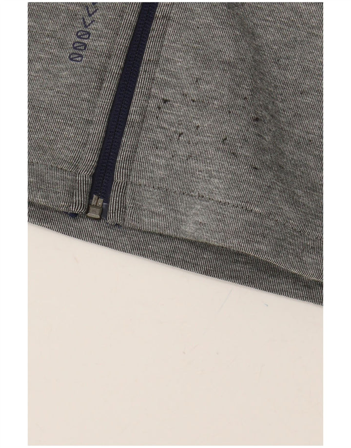 Felpa con cappuccio e zip grafica PUMA per ragazzi 9-10 anni in poliestere color block grigio