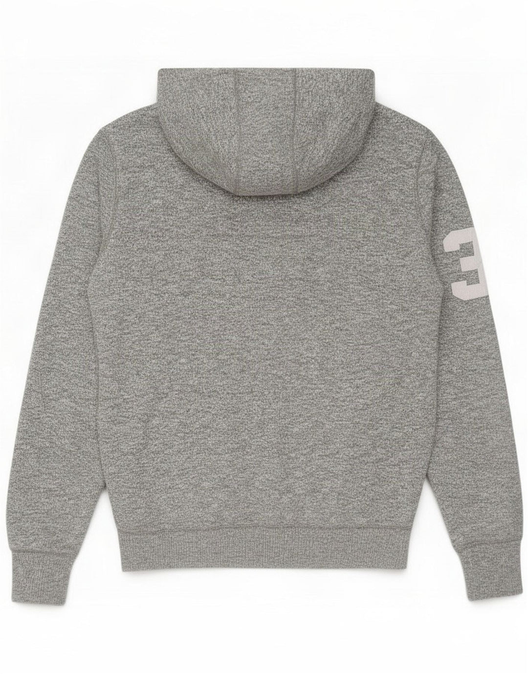 Diesel Maglione con cappuccio e zip grafica da uomo piccolo in poliestere grigio