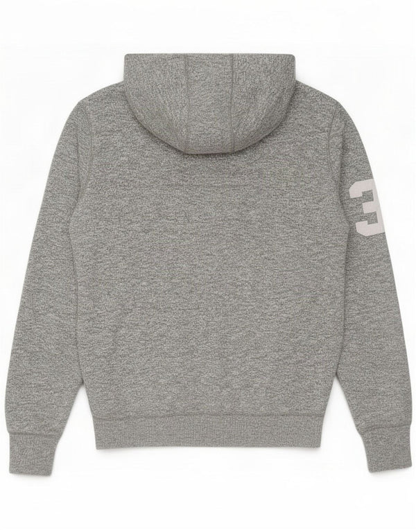 Diesel Maglione con cappuccio e zip grafica da uomo piccolo in poliestere grigio