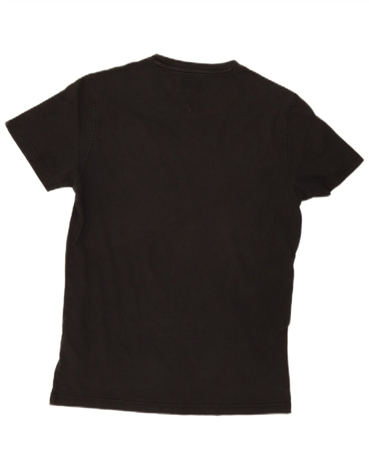 T-shirt da uomo Tommy Hilfiger Top in cotone nero medio