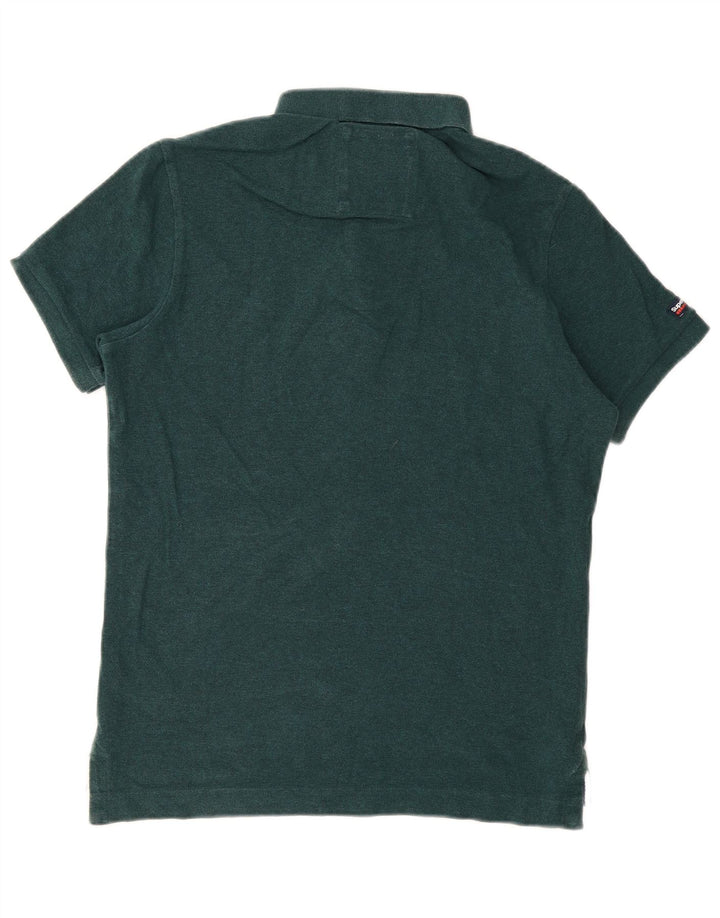 Polo da uomo Superdry grande in cotone verde