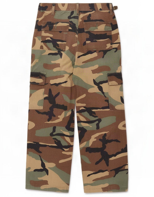 MOC Pantaloni cargo militari per ragazzi 14-15 anni Large W28 L25 Khaki Army