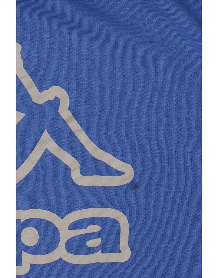 Felpa oversize con grafica Kappa da donna, maglione UK 12, blu medio