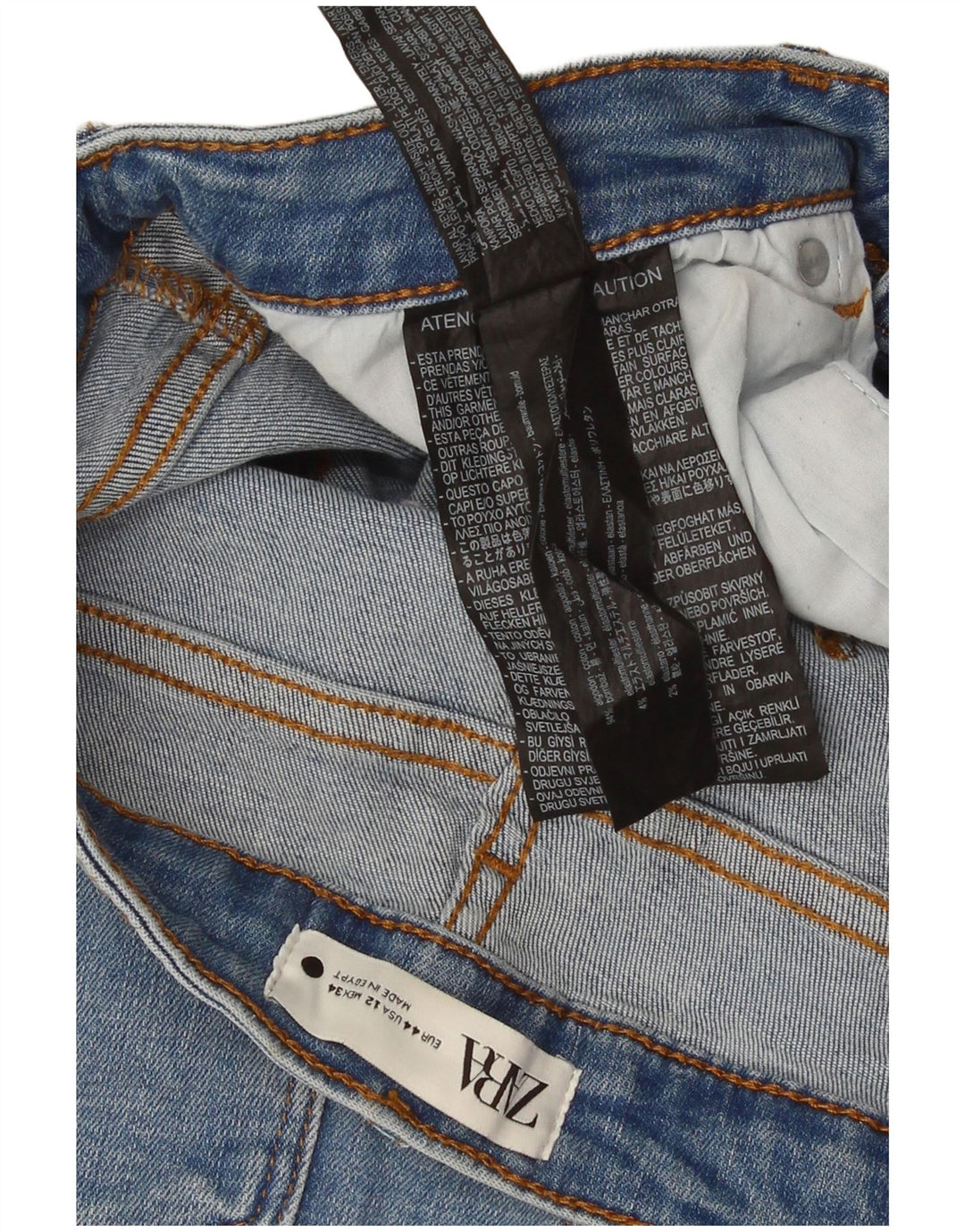 Jeans svasati da donna Zara EU 44 XL W34 L31 cotone blu