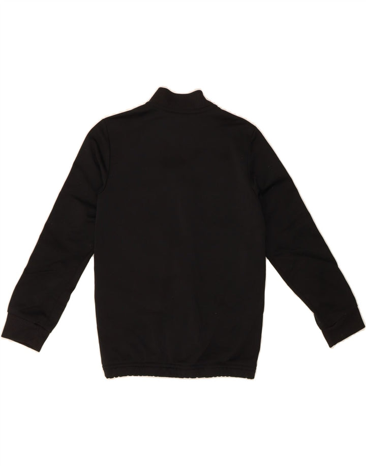 ADIDAS Boys Tracksuit Top Jacket 7-8 Years Black Colourblock Polyester Vintage Adidas and Second-Hand Adidas from Messina Hembry 