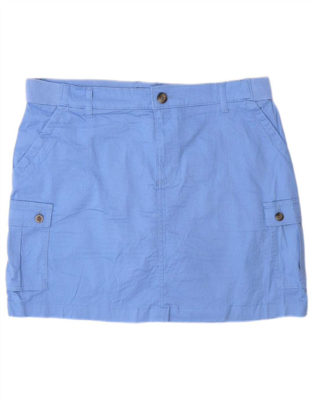 Gonna mini cargo da donna Lee US 16 2XL W36 cotone blu