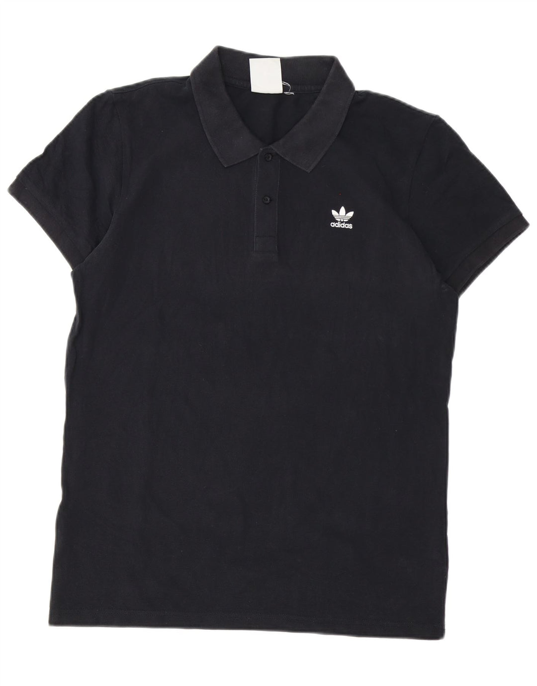 Polo Adidas da uomo in cotone nero medio