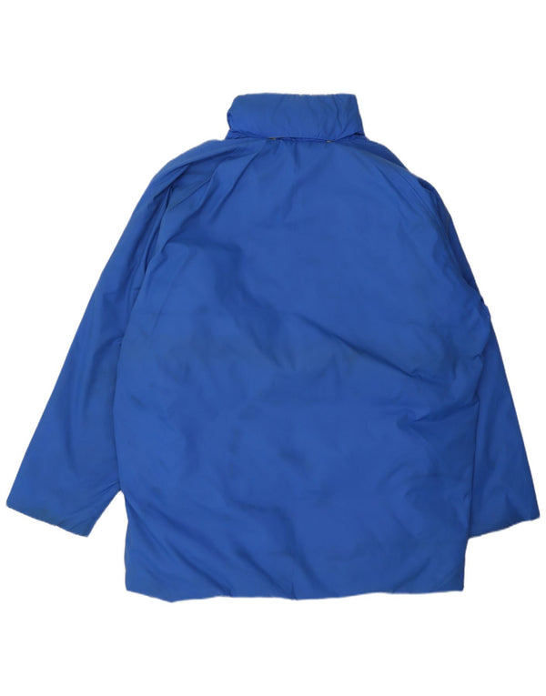 Moncler Giacca imbottita con cappuccio da uomo taglia 3 grande blu in poliammide