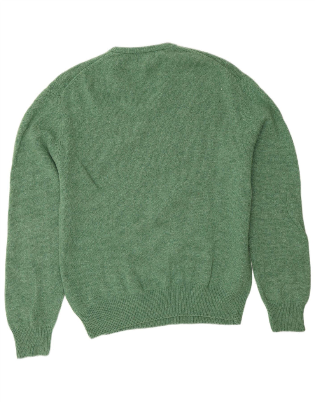 Maglione Kappa Uomo Scollo a V Grande Verde Lana Vergine