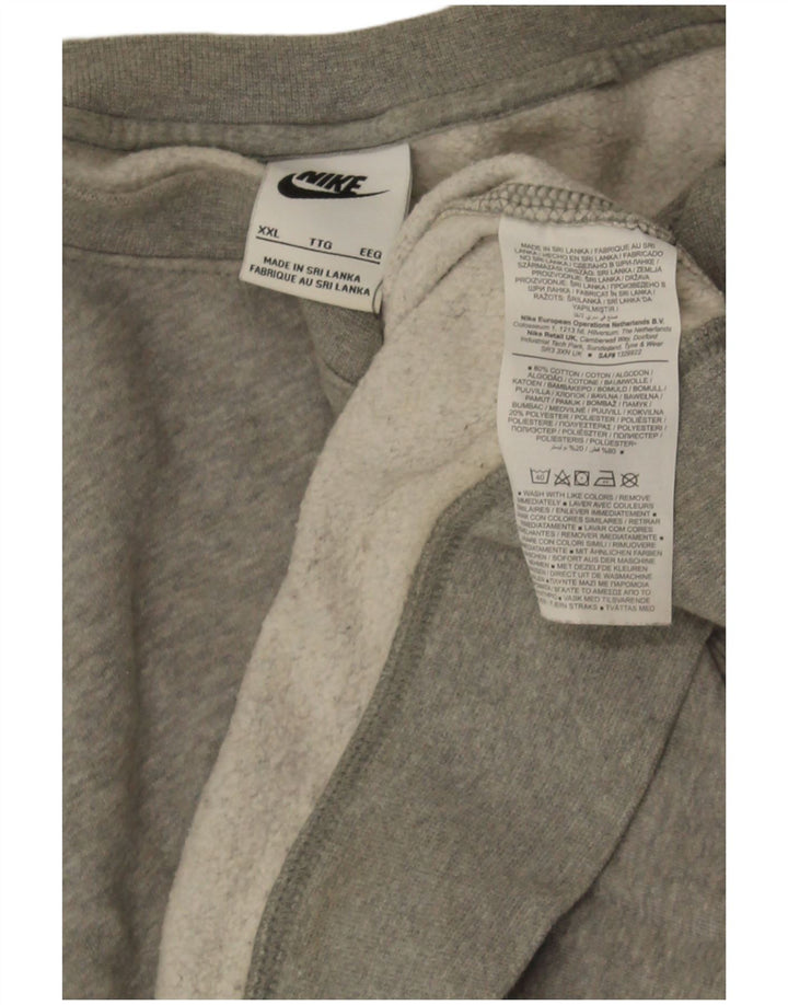 Felpa Nike Uomo Maglione 2XL Cotone chiazzato grigio