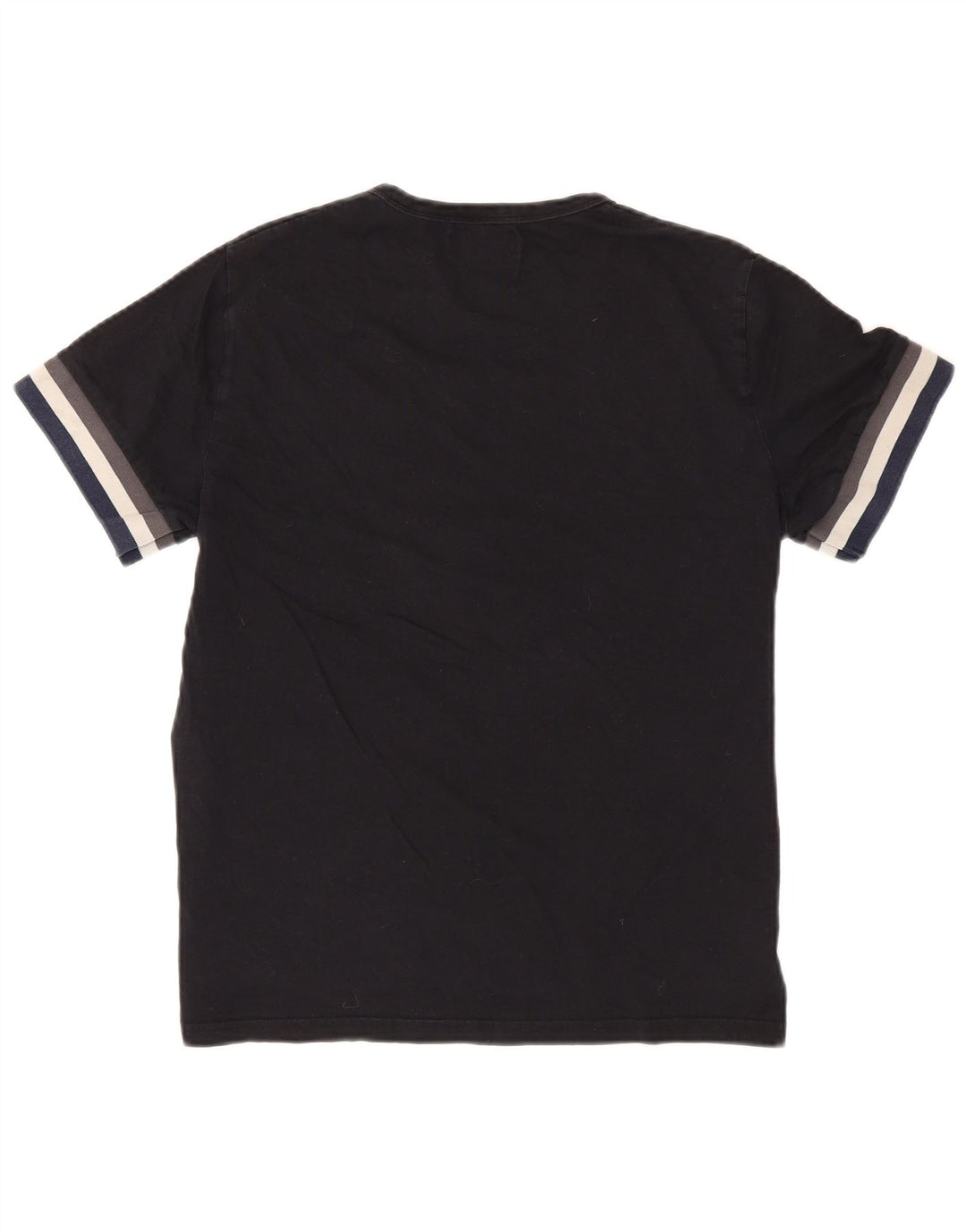 T-shirt da uomo Fred Perry Top in cotone color block medio nero