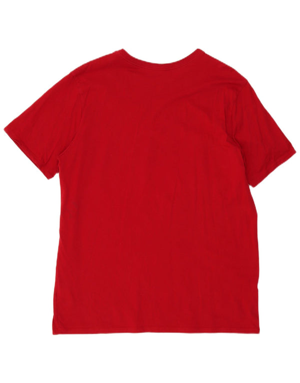 T-shirt grafica da uomo Jordan Top XL in cotone color block rosso