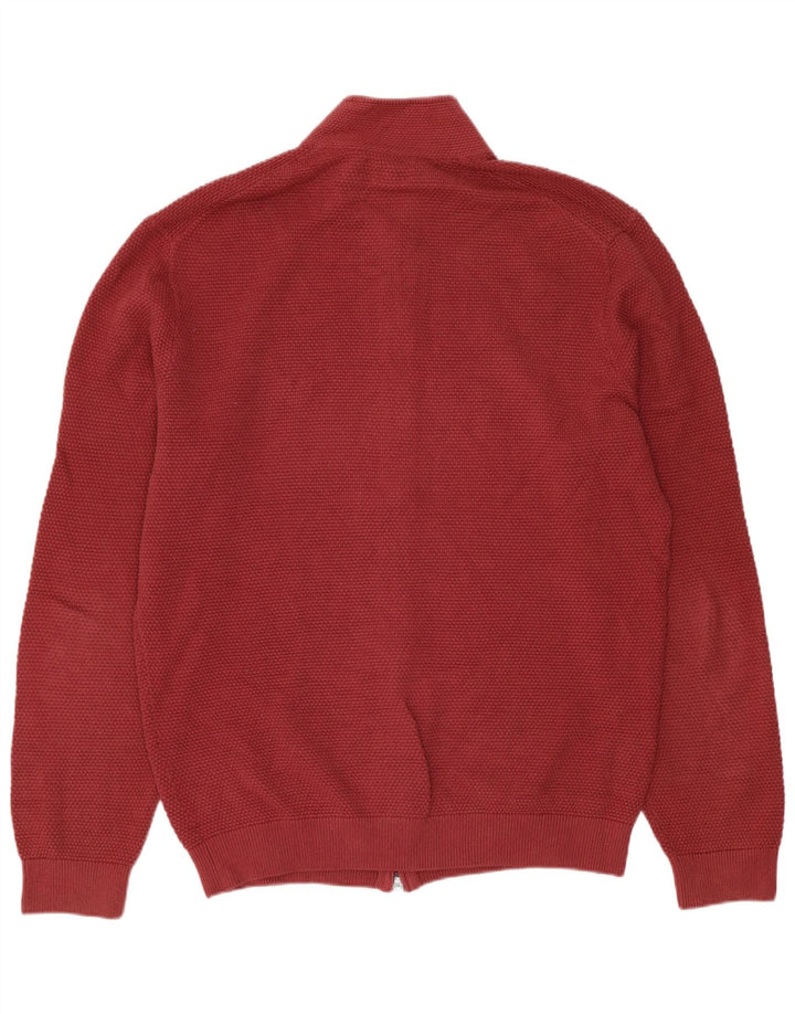 Maglione cardigan da uomo Massimo Dutti grande cotone rosso