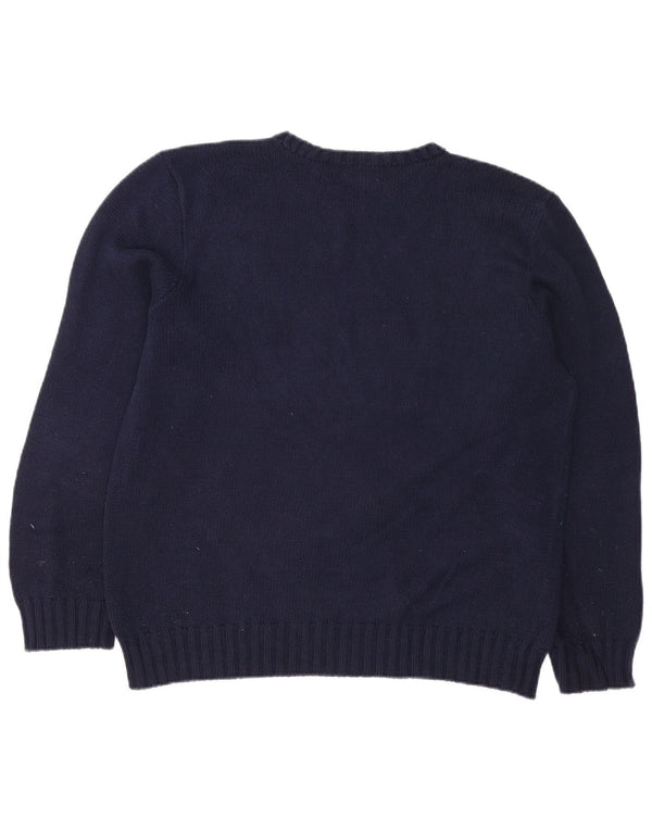 Polo Ralph Lauren Maglione girocollo da uomo in cotone blu navy medio