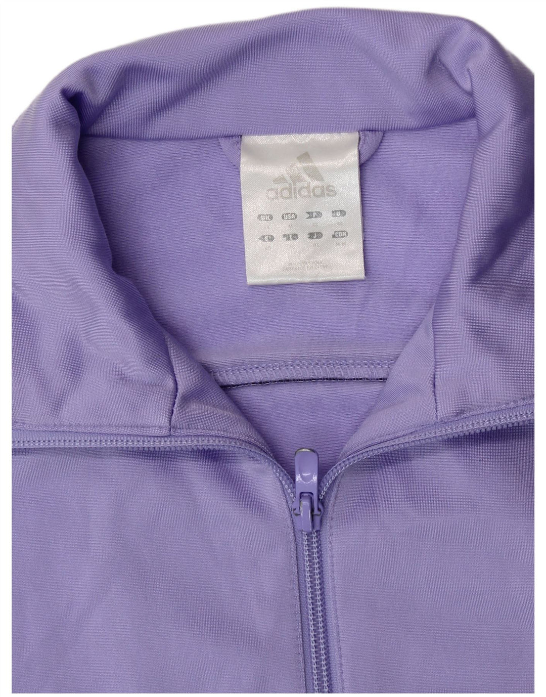 Giacca da tuta da donna ADIDAS UK 14 poliestere viola medio
