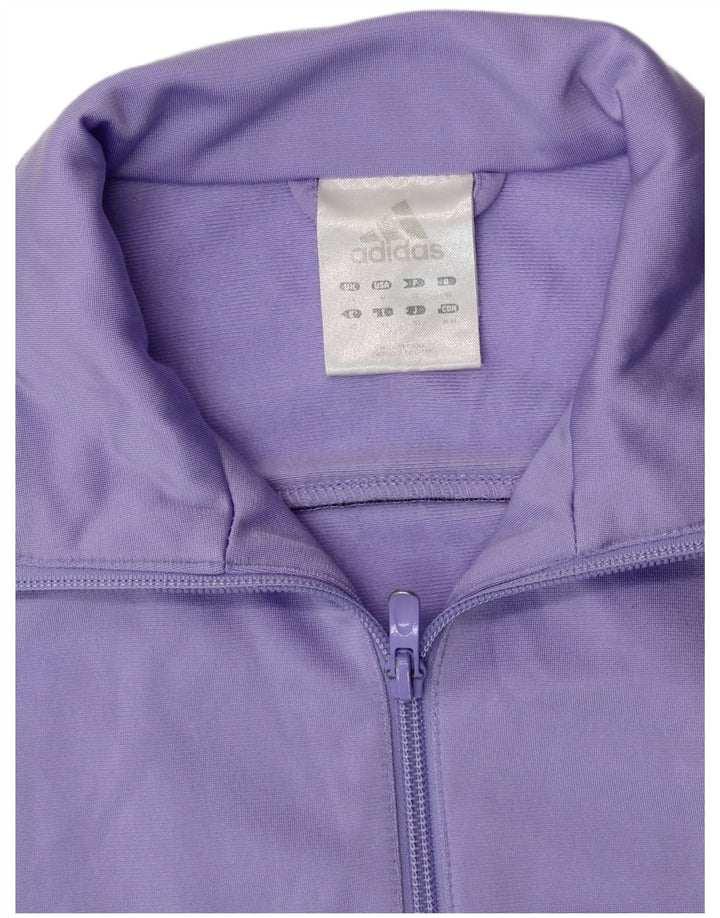 Giacca da tuta da donna ADIDAS UK 14 poliestere viola medio