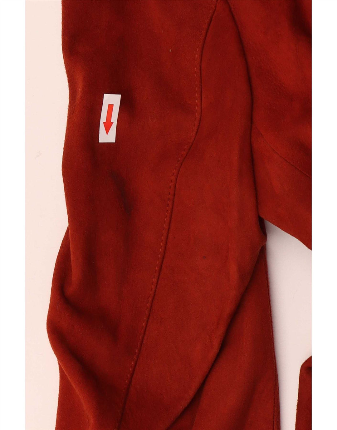 Giacca vintage da donna in pelle scamosciata IT 52 2XL Pelle rossa