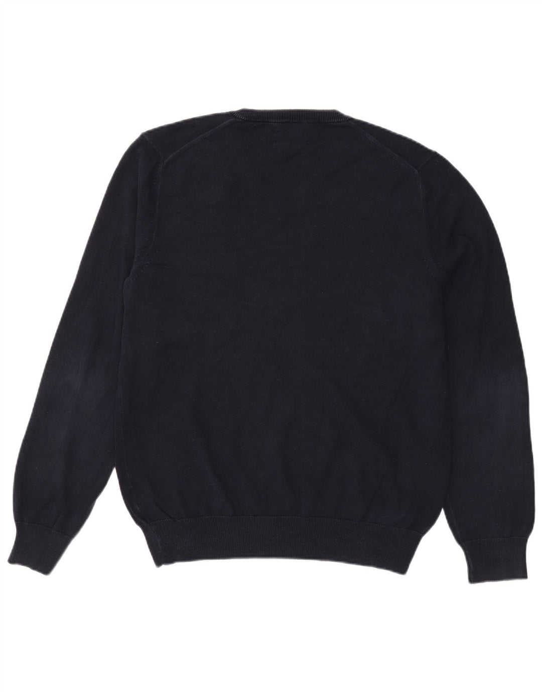 Maglione da uomo con scollo a V Marks & Spencer grande in cotone blu navy