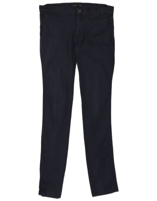 Pantaloni chino skinny da uomo Zara EU 38 Small W30 L32 Blu navy