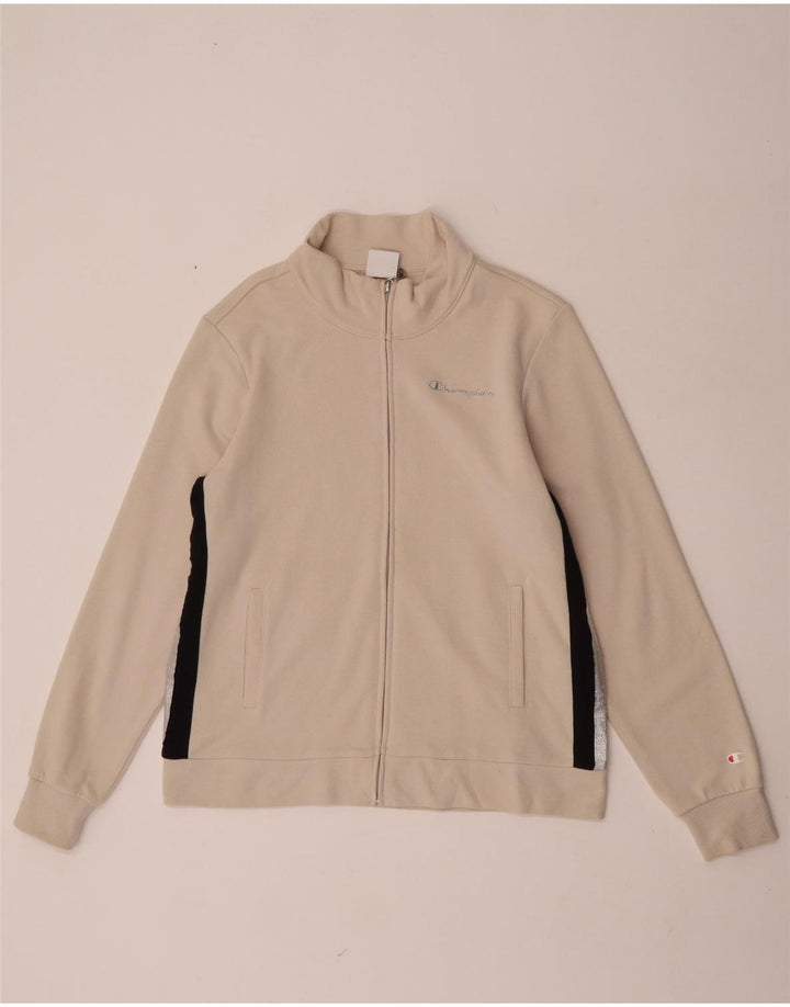 Giacca da tuta da donna Champion UK 14 Large Off White Colourblock