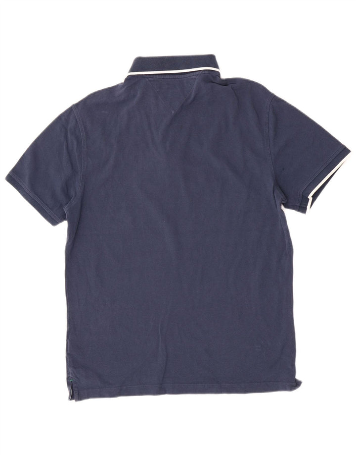 Polo da golf da uomo Tommy Hilfiger in cotone blu navy medio