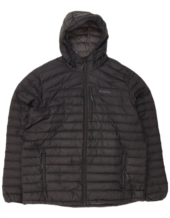 MOUNTAIN WAREHOUSE Giacca imbottita con cappuccio da uomo UK 42 XL Poliestere nero
