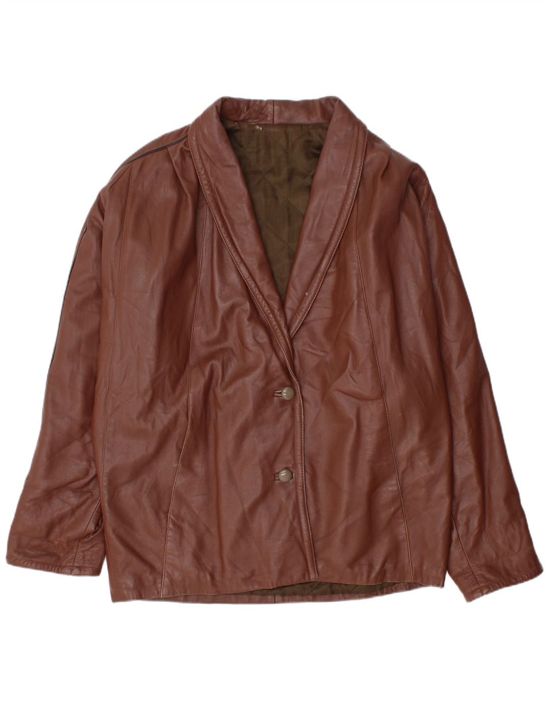 Giacca Oversize Donna Lavorazione Artigiana IT 48 XL Marrone