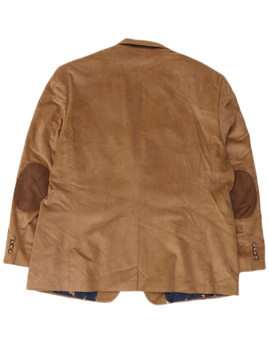 CHAPS Giacca blazer da uomo in velluto a coste a 2 bottoni UK 48 4XL Cotone marrone