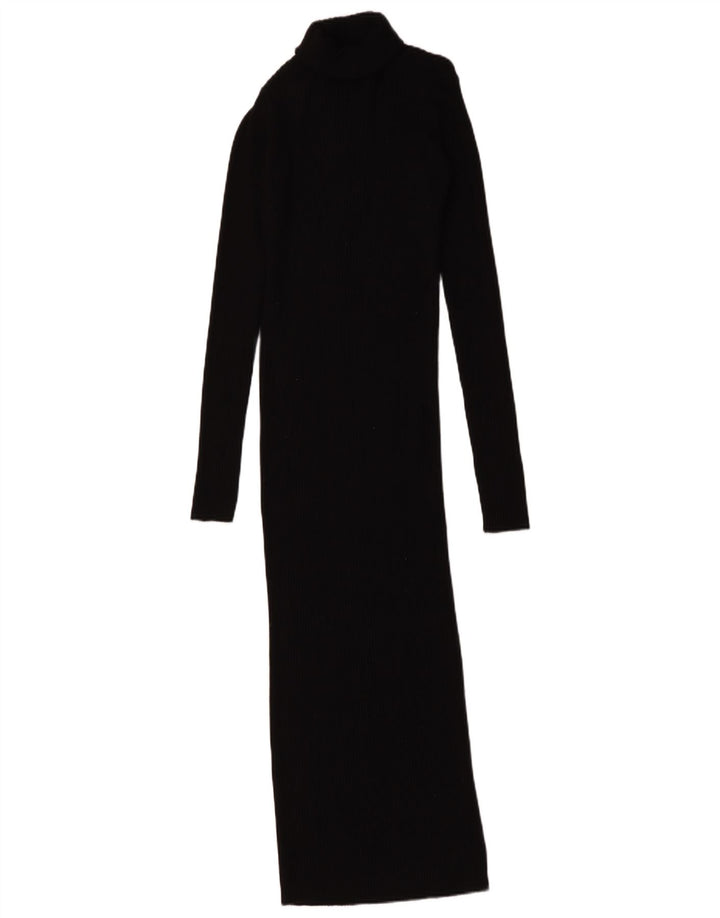 Abito maxi maglione Zara da donna UK 8 piccolo nero