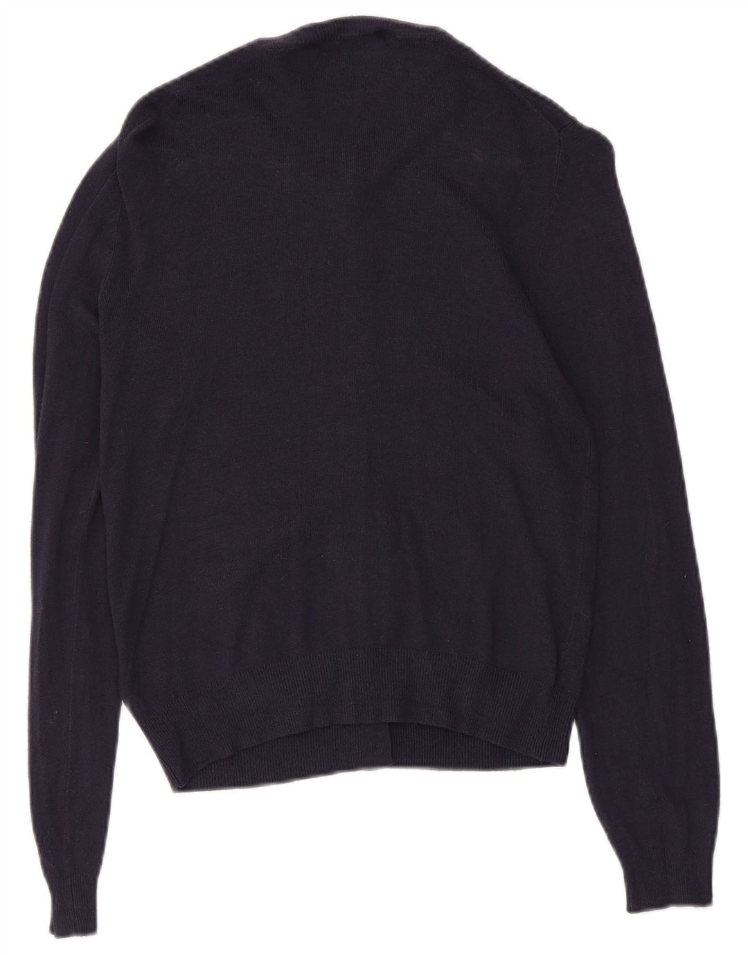 Maglione cardigan da donna Marks & Spencer UK 8 piccolo in viscosa blu navy