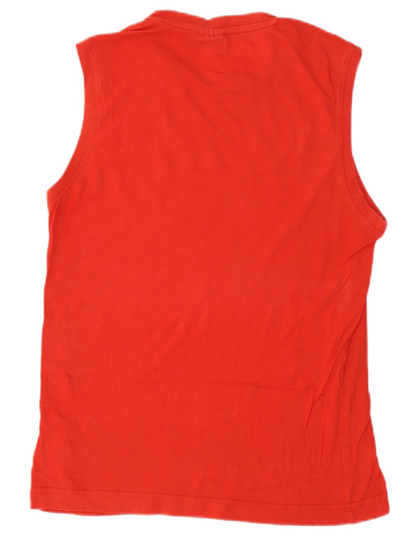 Puma Mens Graphic Vest Top Medium Red Cotton