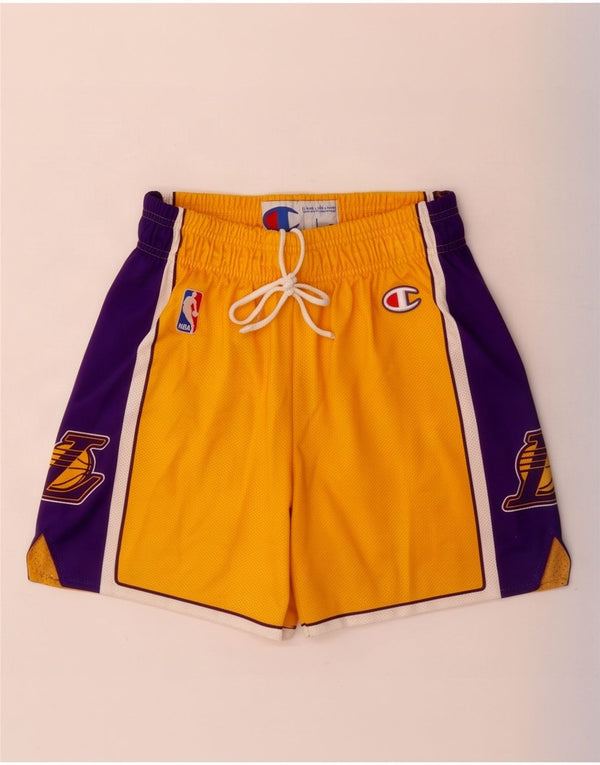 Pantaloncini sportivi grafici da ragazzo Champion 11-12 anni Large Yellow Colourblock