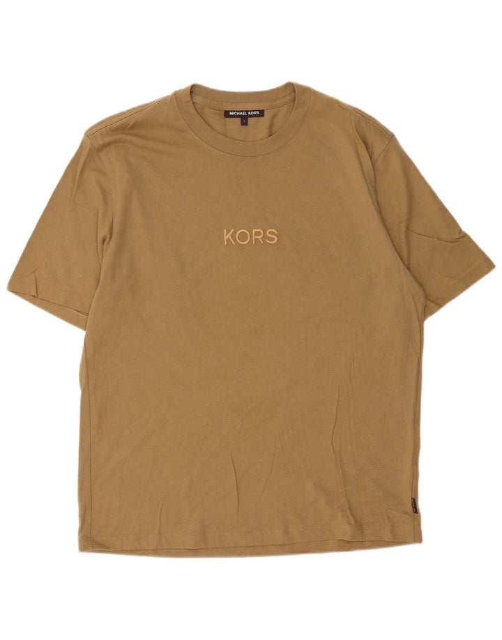 T-shirt grafica da uomo Michael Kors Top piccola beige
