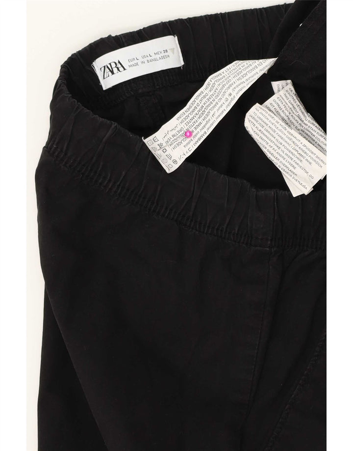 Pantaloncini casual da uomo Zara grandi W34 in cotone nero