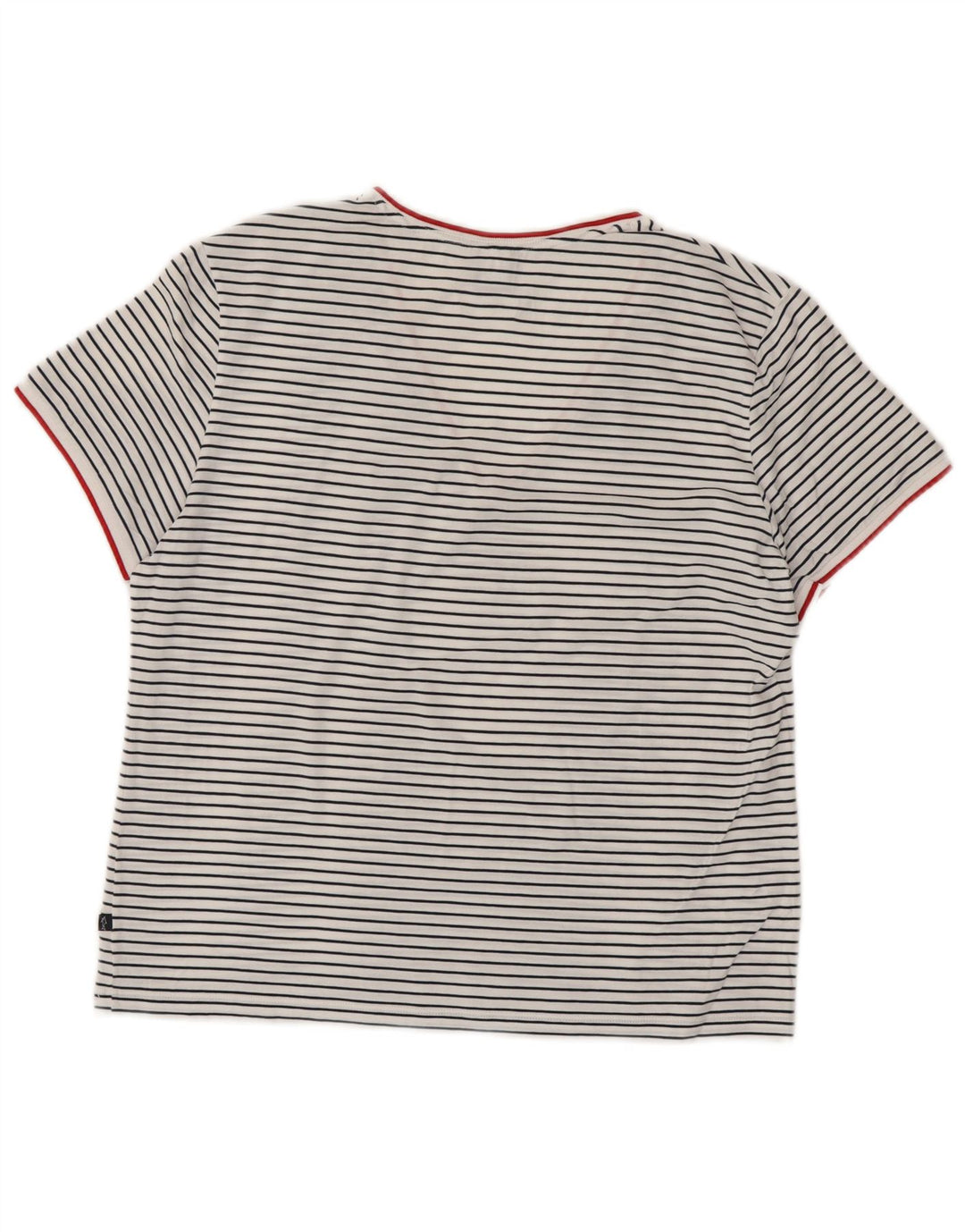 T-shirt da donna PAUL & SHARK UK 18 XL cotone a righe bianche