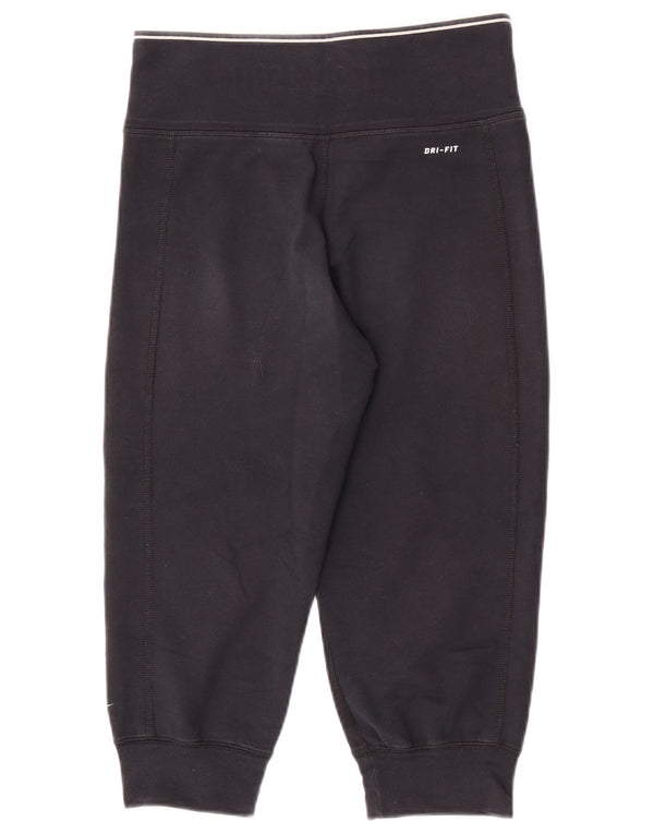 Pantaloni da tuta Nike Dri Fit Capri da donna, pantaloni da jogging, UK 4/6 XS, cotone nero